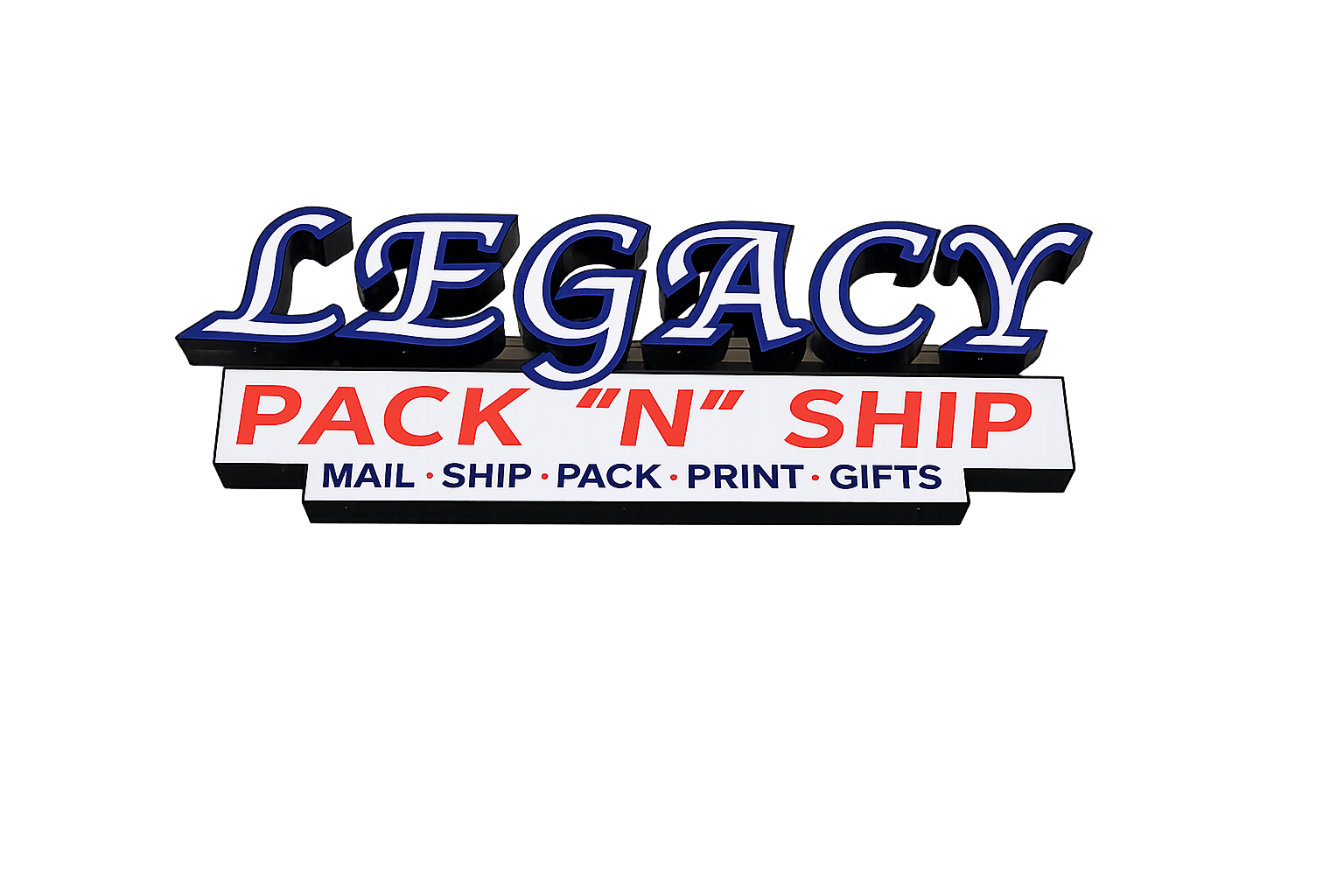 Legacy Pack 'N' Ship Logo