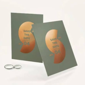 Metallic Save-the-Date